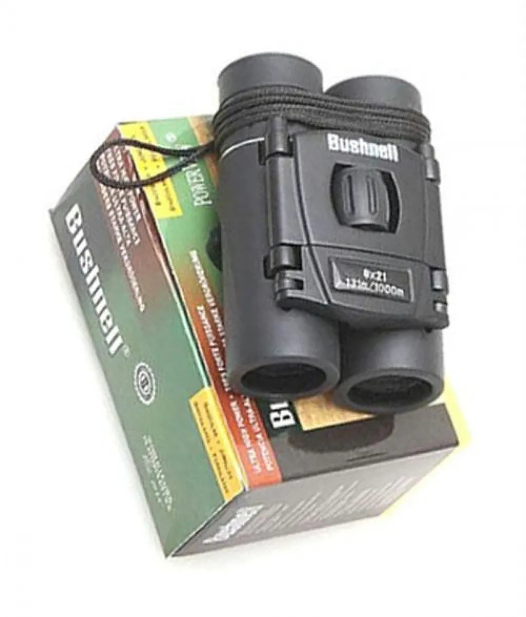 Bushnell 8x21 Compact Binoculars – Lightweight, HD Vision, Weatherproof for Bird Watching, Travel & Sports