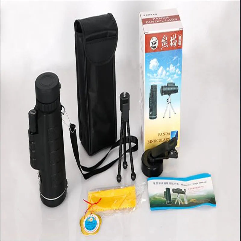 40x60 High Power Monocular Telescope – BAK4 Prism, Waterproof, HD Zoom for Bird Watching, Hiking & Travel